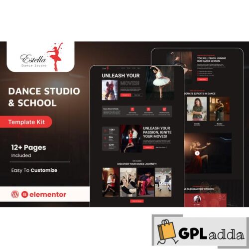 Estella - Dance School & Studio Elementor Template Kit