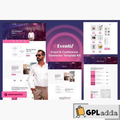 Eventiz - Event & Conference Elementor Pro Template Kit