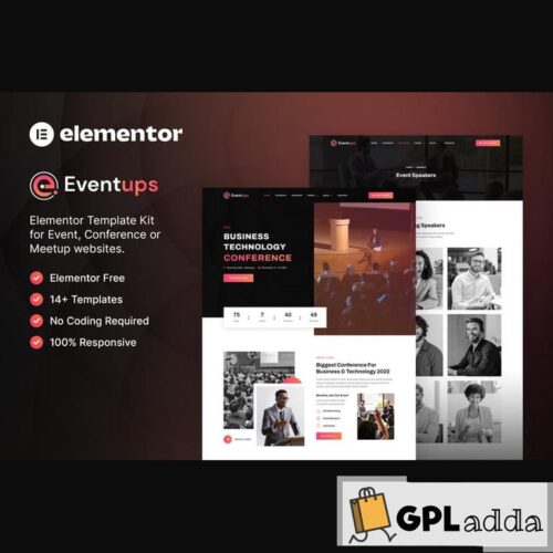 Eventups - Event & Conference Elementor Template Kit