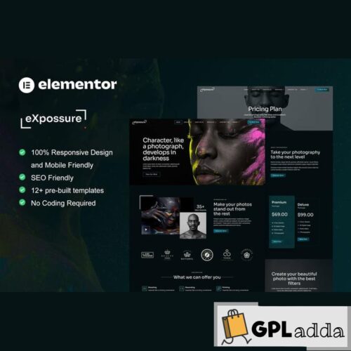 Expossure - Photography & Portfolio Elementor Template Kit