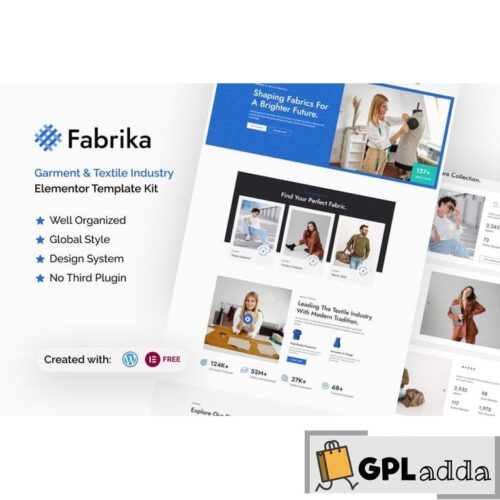 Fabrika - Garment & Textile Industry Elementor Template Kit