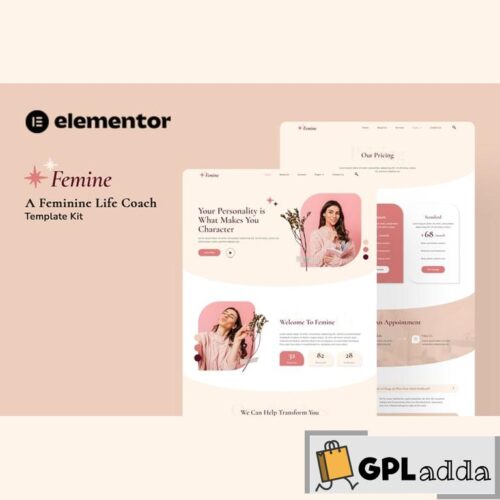 Femine - Feminine Business Coach Elementor Template Kit