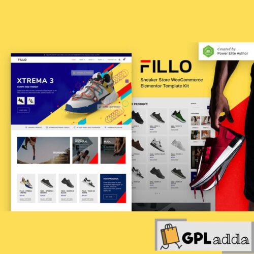 Fillo - Shoes & Sneakers Store WooCommerce Elementor Template Kit