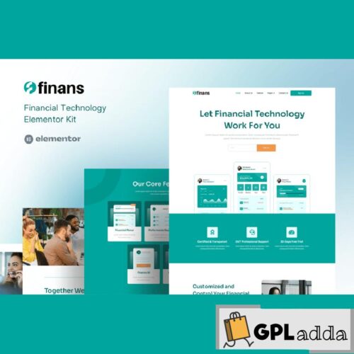 Finans - Financial Technology Elementor Pro Template Kit