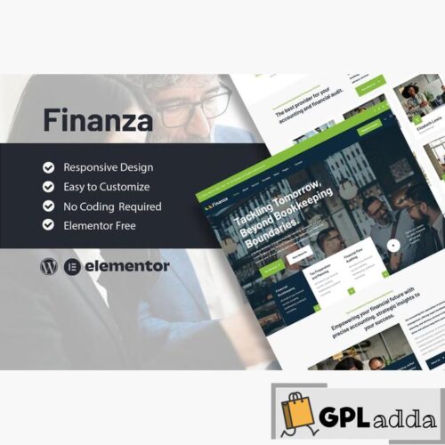 Finanza - Finance & Accounting Company Elementor Template Kit