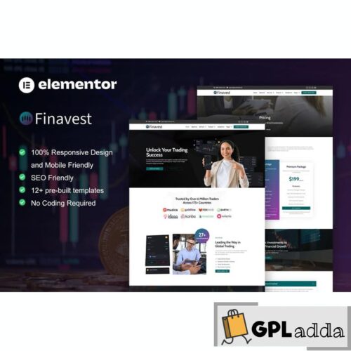 Finavest - Trading & Investment Elementor Pro Template Kit