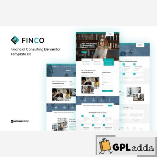 Finco - Financial Consulting Elementor Template Kit