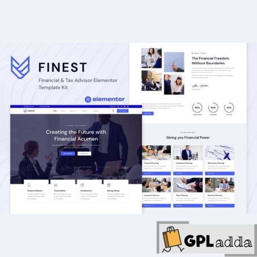 Finest - Financial & Tax Advisor Elementor Template Kit