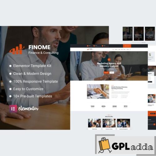 Finome - Finance & Business Elementor Template Kit