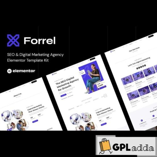 Forrel - SEO & Digital Marketing Agency Elementor Template Kit