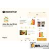 Fruju - Juice Bar & Drink Brand Elementor Template Kit