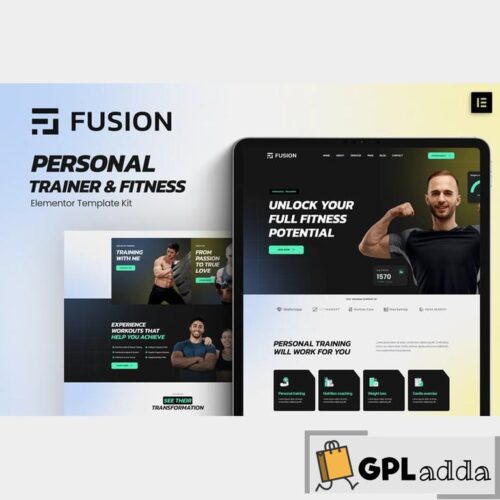 Fusion - Personal Trainer & Fitness Elementor Template Kit