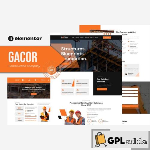 Gacor - Construction Company Elementor Template Kit