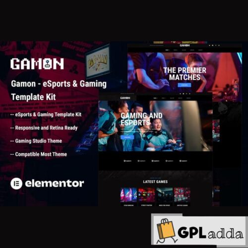 Gamon - eSports & Gaming Elementor Template Kit