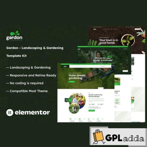 Gardon - Landscaping & Gardening Elementor Template Kit