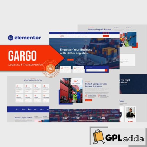 Gargo - Logistics & Transportation Elementor Template Kit