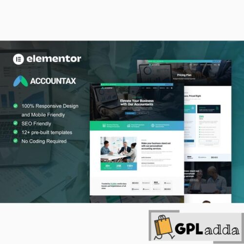 Accountax - Accounting Tax Firm Elementor Template Kit