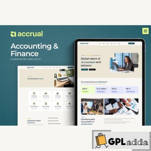 Accrual - Accounting & Finance Elementor Template Kit