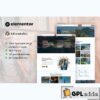 adventales modern travel blog elementor template kit