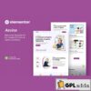 aevine creative portfolio agency elementor template kit 72ctsh