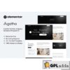 agatha creative portfolio agency elementor template kit 6akarf
