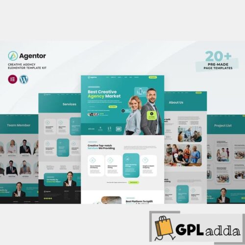Agentor - Creative Agency Elementor Pro Template Kit