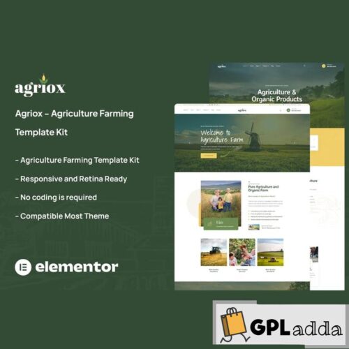 Agriox - Agriculture Farming Template Kit