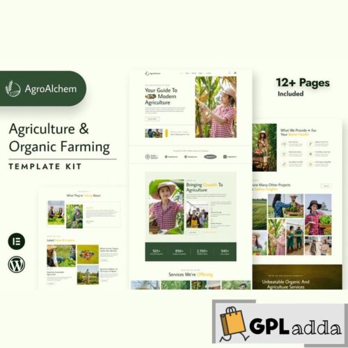 AgroAlchem - Agriculture & Organic Farming Elementor Template Kit