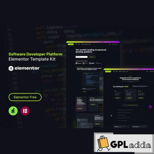 AI Foundaries - Software Developer Platform Elementor Template Kit