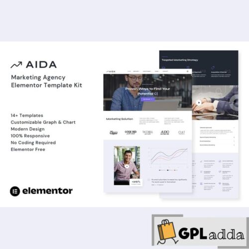 AIDA - Marketing Agency Elementor Template Kit