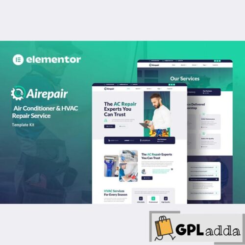 Airepair - Air Conditioner Repair Service Elementor Template Kit