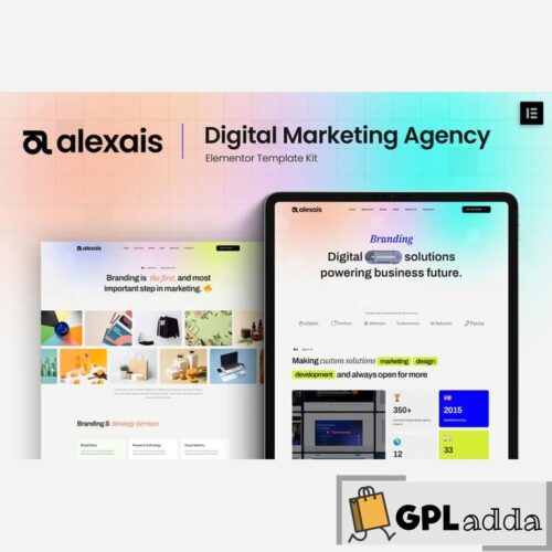 Alexais - Digital Marketing Agency Elementor Template Kit