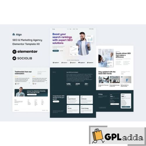 Algo - SEO & Marketing Agency Elementor Template Kit
