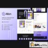 allon mobile app startup showcase elementor template kit