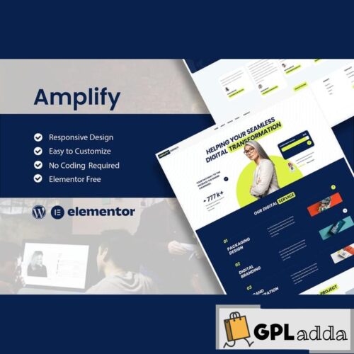 Amplify - Digital Marketing Agency Elementor Template Kit