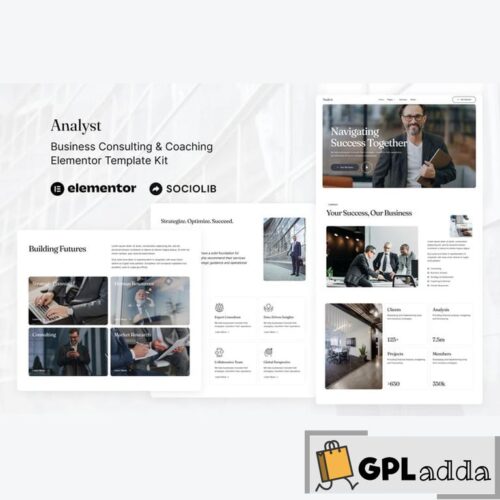 Analyst - Business Consulting & Coaching Elementor Template Kit