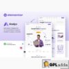 analyx social media analytics saas company elementor template kit