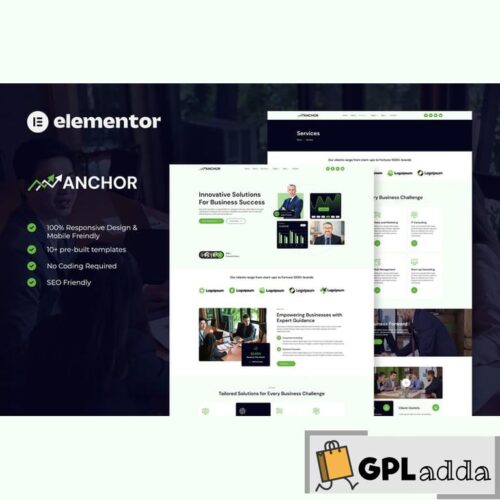 Anchor - Business Consulting Elementor Template Kit