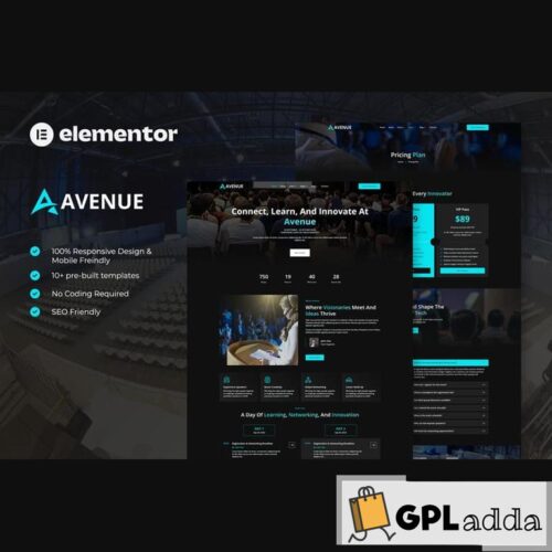 Avenue - Event & Conference Elementor Template Kit