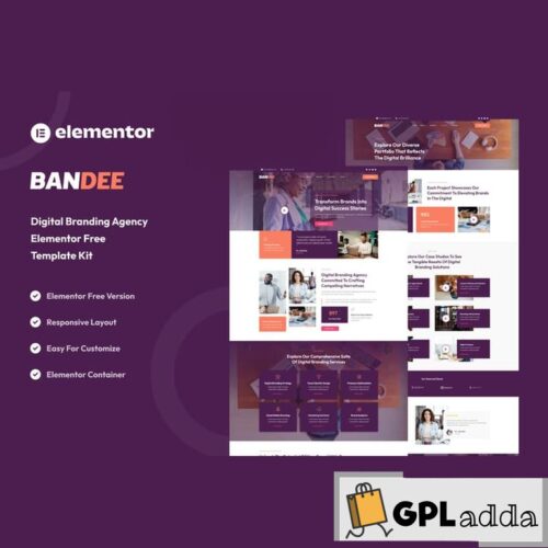 Bandee - Digital Branding Agency Elementor Template Kit