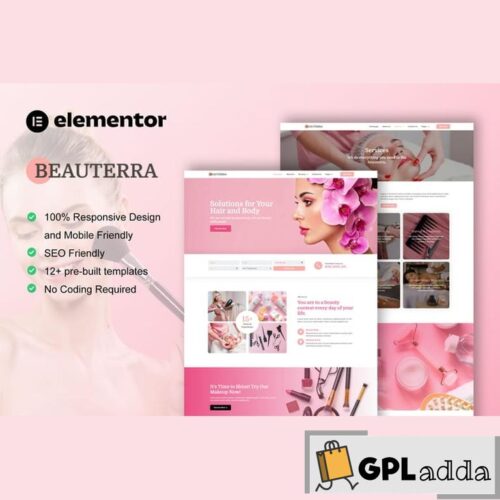 Beauterra - Makeup Artist & Beauty Salon Elementor Pro Template Kit