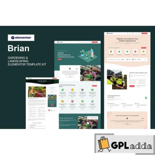 Brian - Gardening & Landscaping Elementor Template Kit