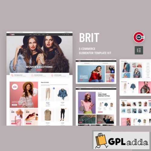 Brit - WooCommerce Elementor Pro Template Kit