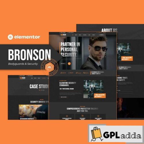 Bronson - Bodyguards & Security Agency Elementor Template Kit