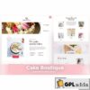 cake boutique cake elementor template kit