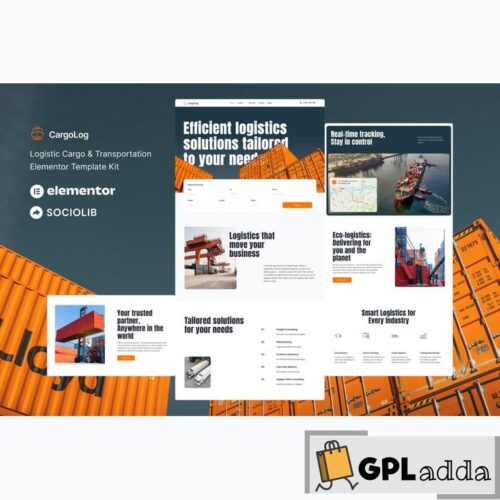 CargoLog - Logistic Cargo & Transportation Elementor Template Kit