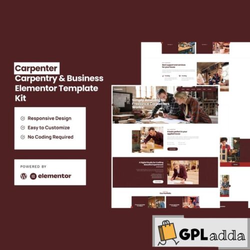 Carpenter - Business Elementor Pro Template Kit