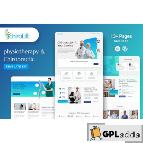 Chirolift - Physiotherapy & Chiropractic Elementor Template Kit