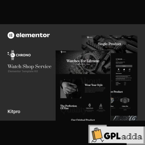 Chrono - Watch Service Elementor Template Kit