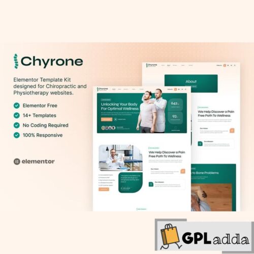 Chyrone - Chiropractic & Physiotherapy Elementor Template Kit